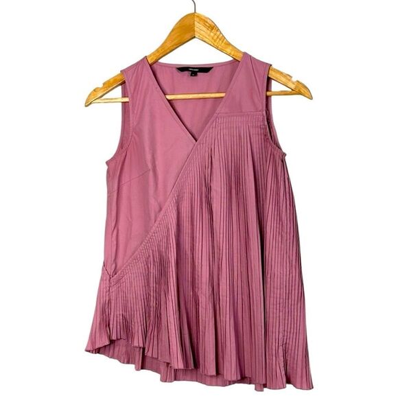 Vero Moda Pink Accordion Pleated A Line Top XS - Picture 2 of 9